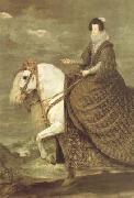 Diego Velazquez Queen Isabel on Horseback (detail) (df01) painting